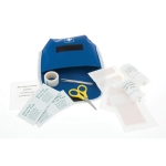 Kit de emergência com vários acessórios cor azul