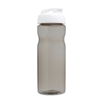 Garrafa desportiva antiderrames de plástico reciclado 650ml Active cor branco segunda vista com lateral