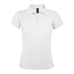 Polo para mulher, poliester e algodão resistente 200 g/m2 SOL'S Prime cor branco nona vista