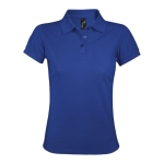 Polo para mulher, poliester e algodão resistente 200 g/m2 SOL'S Prime cor azul real terceira vista