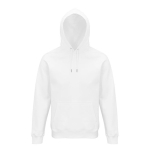 Sweatshirt eco com capuz 280 g/m2 cor branco nona vista