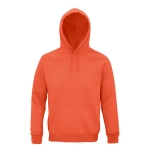 Sweatshirt eco com capuz 280 g/m2 cor cor-de-laranja terceira vista