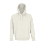 Sweatshirt eco com capuz 280 g/m2 cor branco-sujo