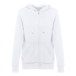 Sweatshirt para mulher em algodão e poliester 320 g/m2 THC Amsterdam cor branco