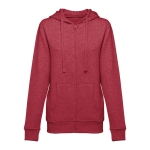 Sweatshirt para mulher em algodão e poliester 320 g/m2 THC Amsterdam cor vermelho mesclado