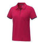 Polo para mulher com detalhes de cor, em algodão 200 g/m2 Elevate Life