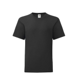 T-shirt para menino algodão ringspun de 150 g/m2 Fruit of the Loom cor preto