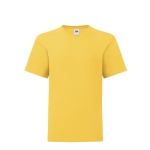 T-shirt para menino algodão ringspun de 150 g/m2 Fruit of the Loom cor amarelo quinta vista