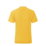 T-shirt para menina em algodão ringspun 150 g/m2 Fruit of the Loom cor amarelo segunda vista