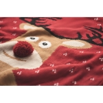 Camisola grande com estampado de Natal tamanho LXL Christmas cor vermelho vista fotografia quarta vista