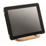 Suporte de bambu para tablet ou telemóvel Soporte Duo Móvil Tablet cor madeira quarta vista