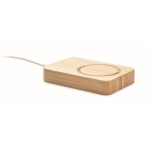 Carregador magnético de bambu com powerbank de 4.000 mAh Power cor madeira segunda vista