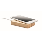 Carregador magnético de bambu com powerbank de 4.000 mAh Power cor madeira terceira vista