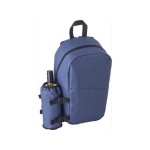 Mochila isotérmica de poliéster com bolso para garrafa Picnic cor azul nona vista