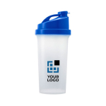 Shaker de plástico com tampa colorida 700ml Shaker Powder cor azul vista principal