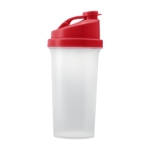 Shaker de plástico com tampa colorida 700ml Shaker Powder cor vermelho primeira vista