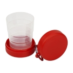 Copo dobrável para guardar comprimidos de 220ml Pillcup Colors cor vermelho segunda vista