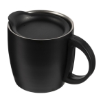 Caneca térmica personalizada pega e base antiderrapante 350ml Antislip cor preto sétima vista