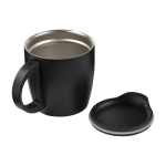 Caneca térmica personalizada pega e base antiderrapante 350ml Antislip cor preto oitava vista