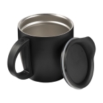 Caneca térmica personalizada pega e base antiderrapante 350ml Antislip cor preto nona vista