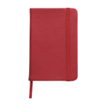 Caderno de bolso de páginas com riscas folhas A6 pautadas cor vermelho primeira vista