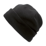 Gorro de tecido polar personalizado cor preto primeira vista