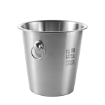 Balde de gelo de aço com alças em forma de cubo 4,5L Inox Handle vista principal