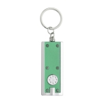 Porta-chaves de plástico com lanterna LED cor verde segunda vista