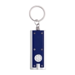 Porta-chaves de plástico com lanterna LED cor azul-marinho segunda vista