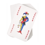 Baralho clássico francês de 54 cartas em caixa-oferta Joker cor transparente sétima vista