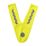 Colete em forma de V para crianças cor amarelo fluorescente primeira vista