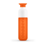 Garrafa reutilizável personalizada Dopper cor cor-de-laranja primeira vista