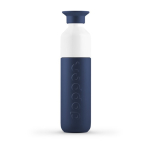 Garrafas promocionais térmicas eco com copo 350ml Dopper Insulated cor azul-escuro primeira vista