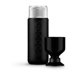 Garrafas térmicas eco elegantes 580ml Dopper Blazing Black Insulated cor preto terceira vista