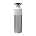 Garrafa personalizada versátil de alumínio 800ml Dopper Steel cor prateado primeira vista