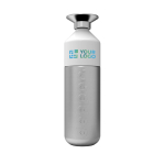 Garrafa personalizada versátil de alumínio 800ml Dopper Steel cor prateado vista principal