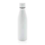 Elegante garrafa metálica de aço reciclado 500ml Lane Recycled cor branco quinta vista