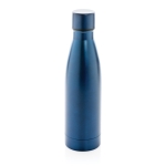 Elegante garrafa metálica de aço reciclado 500ml Lane Recycled cor azul-escuro quinta vista