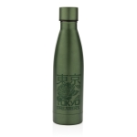 Elegante garrafa metálica de aço reciclado 500ml Lane Recycled cor verde-escuro