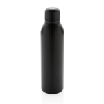 Garrafas térmicas para brindes de aço reciclado 500ml Nomad Recycled cor preto quinta vista