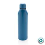 Garrafas térmicas para brindes de aço reciclado 500ml Nomad Recycled cor azul