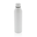 Garrafas térmicas para brindes de aço reciclado 500ml Nomad Recycled cor branco quinta vista