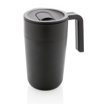 Caneca fabricada em plástico reciclado e metal 480ml Vogue Recycled. cor preto sétima vista