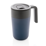 Caneca fabricada em plástico reciclado e metal 480ml Vogue Recycled. cor azul-marinho sétima vista