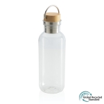 Garrafa de plástico reciclado com tampa e pega 680ml Climate Recycled cor transparente