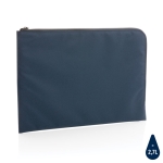 Elegante bolsa minimalista para PC poliéster reciclado 15,6'' Impact cor azul-marinho