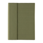 Portefólio corporativo elegantes reciclados com caderno A5 Magnet rPET cor verde militar segunda vista