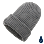 Gorro de inverno materiais sustentáveis capa dupla Impact Polylana cor cinzento-escuro