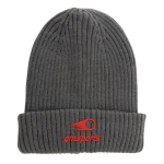 Gorro de inverno materiais sustentáveis capa dupla Impact Polylana cor cinzento-escuro vista principal