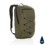 Mochila publicitária para caminhada com multibolsos Hiking Impact cor verde militar